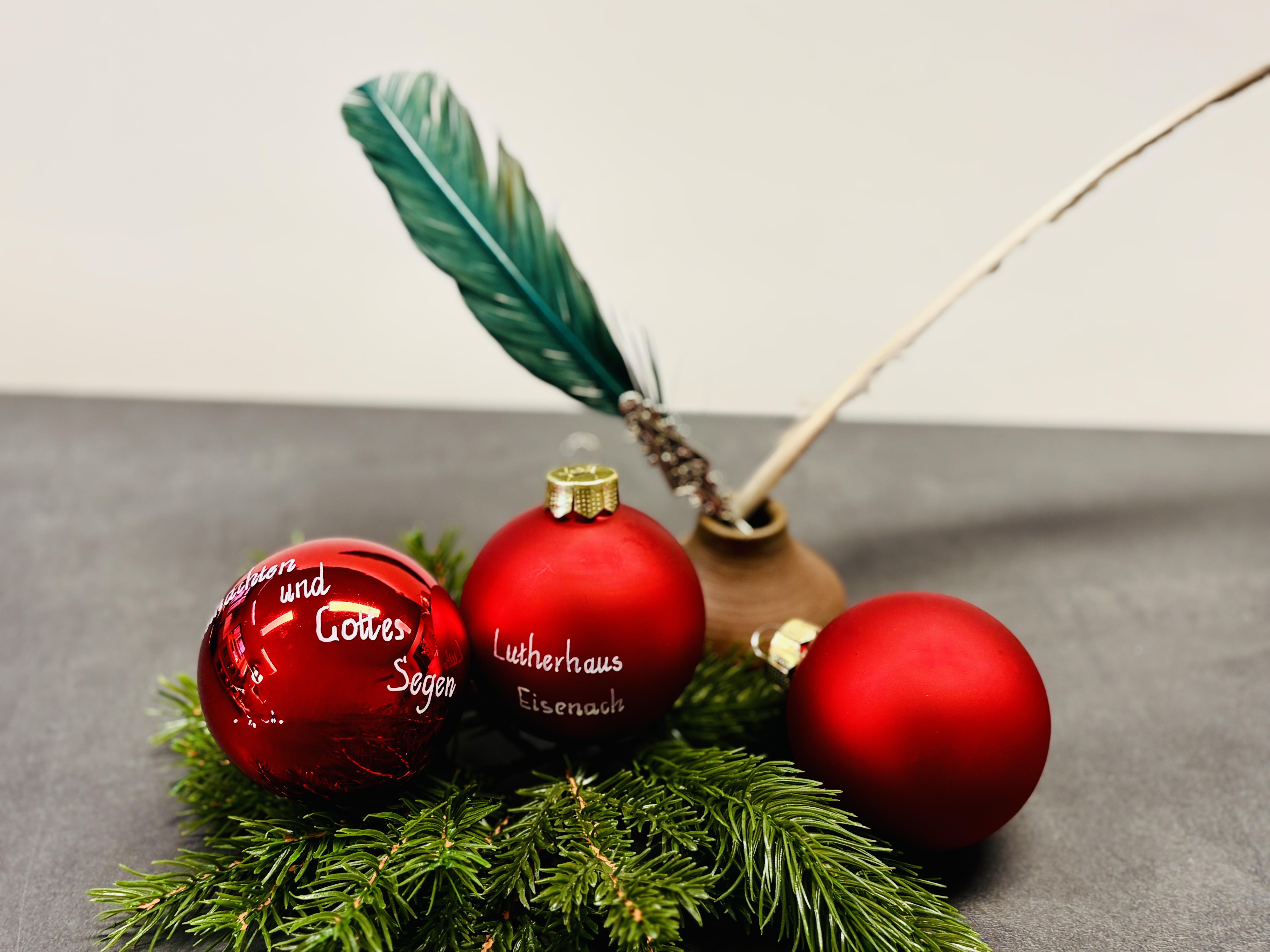 Weihnachtskugel mit individueller Kalligraphie